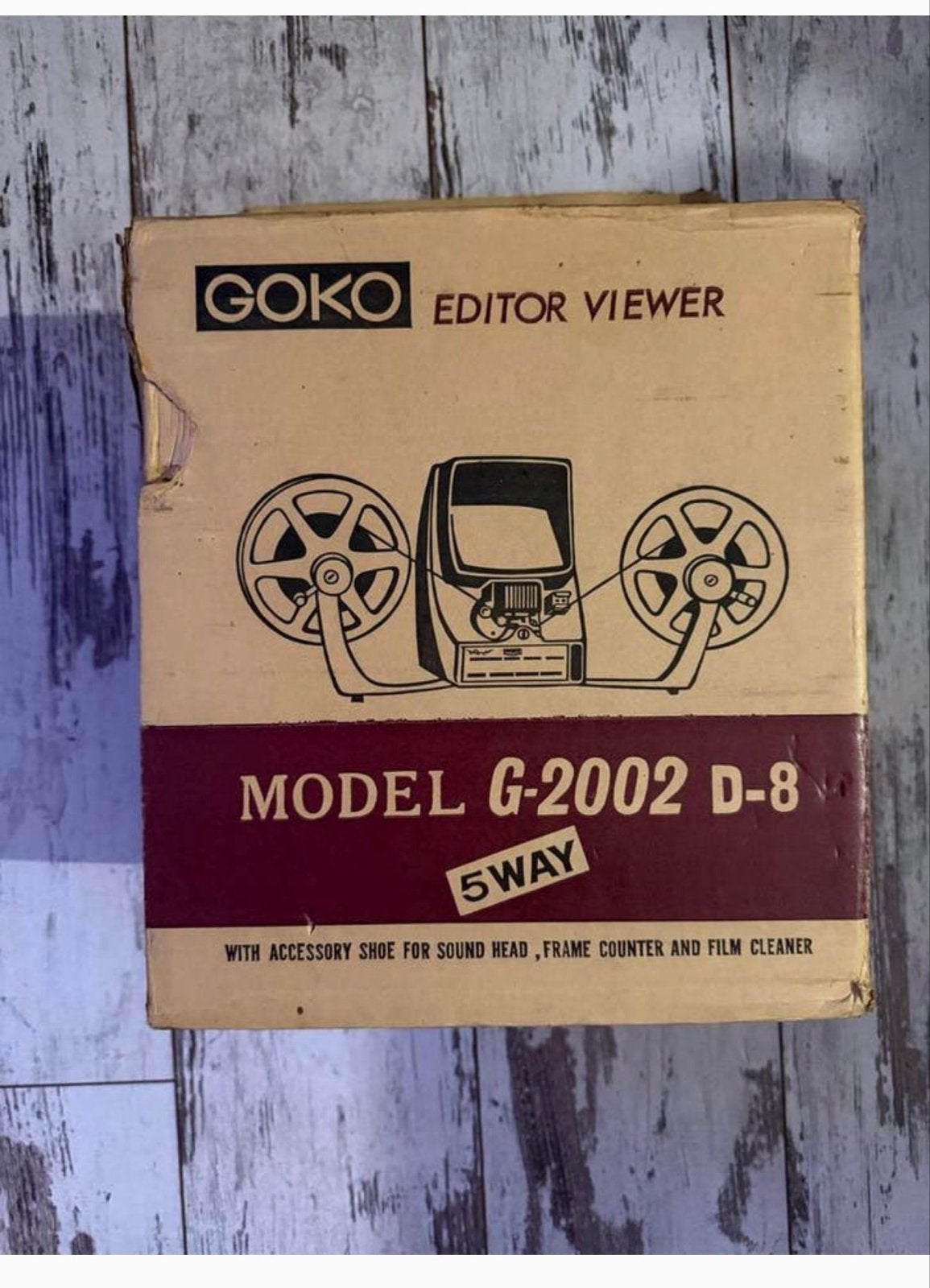 Vintage Goko Editor Viewer G-2002 D-8 voor 8mm film, Ophalen of Verzenden