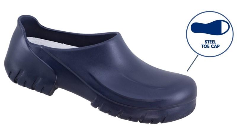 Birkenstock Alpro A640 Beveiligde Klomp | Blauw, Zwart, Wit, Werkschoenendeal, Marktplaats@werkschoenendeal.nl, Dames, Schoenen