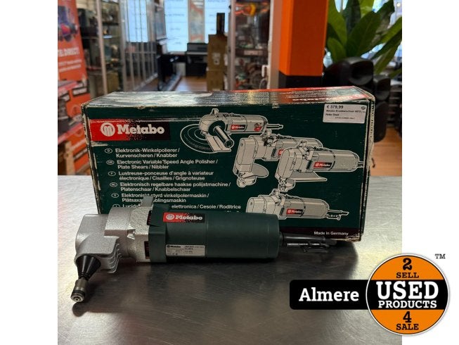 Metabo Knabbelschaar 6875 | In Nette Staat, Metabo, Zo goed als nieuw, Support@metabo.com, Metabo Corporation, Metabo-Werke GmbH, 
72622 NÃ¼rtingen
Germany