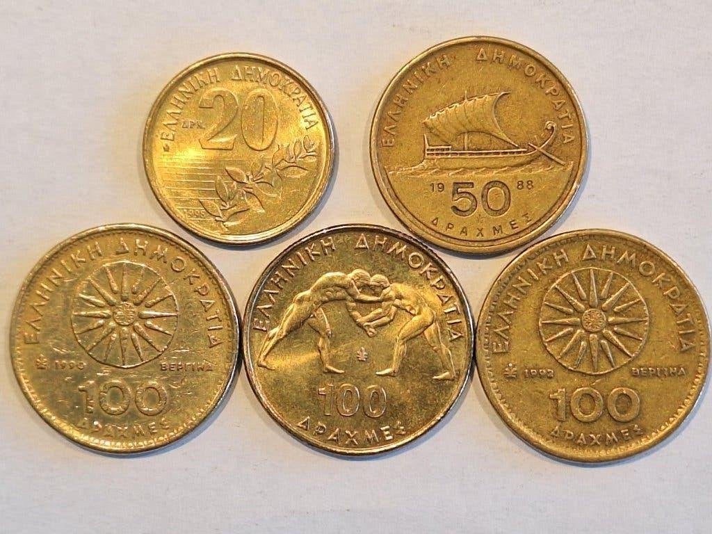 33 munten Griekenland 1954-2000, Ophalen of Verzenden, Overige landen, Losse munt