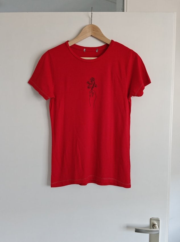 T-shirt | Rood | Costes | Maat XS, Ophalen of Verzenden, Korte mouw, Costes, Maat 34 (XS) of kleiner