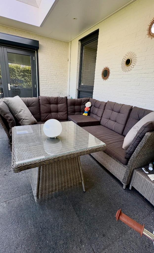 Tuin Loungeset incl tafel, Tuin en Terras, Ophalen, Gebruikt, 6 zitplaatsen, Loungeset