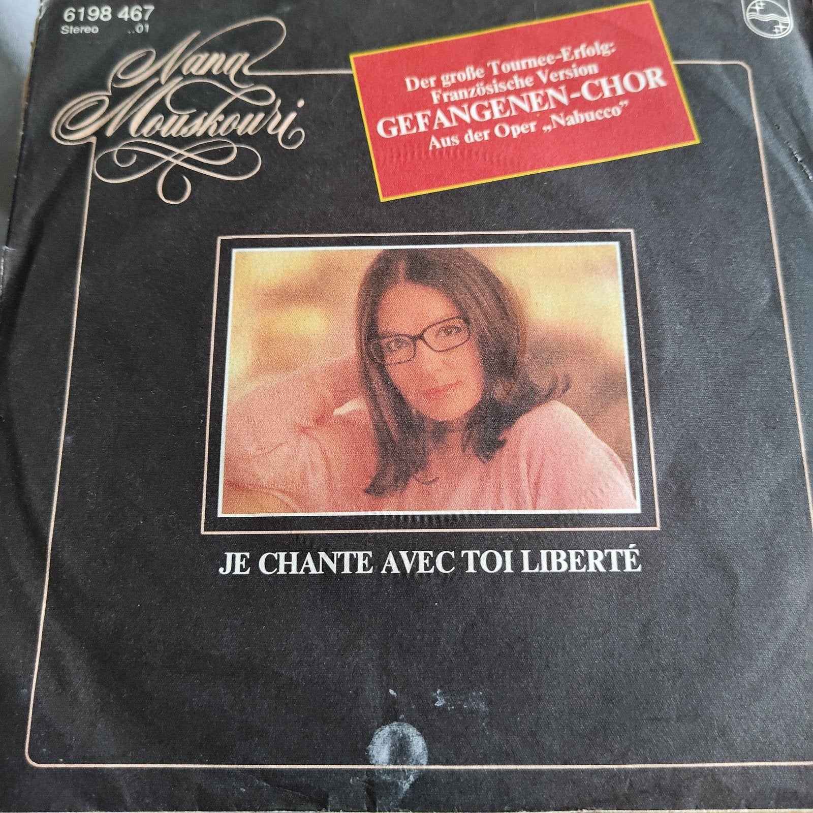 Nana Mouskouri - Je Chante Avec Toi Liberté (Vinyl), Gebruikt, 7 inch, Ophalen of Verzenden, Pop