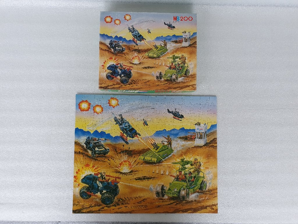 Puzzel GI Joe 3100.23 (MB, Hasbro, 1986), Ophalen of Verzenden, Meer dan 50 stukjes, Gebruikt