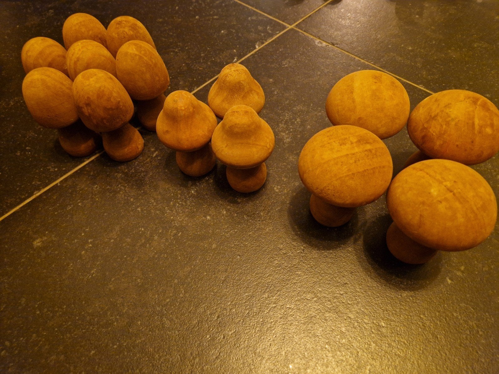 Houten paddenstoelen decoratie (set van 14), Ophalen, Hout, Gebruikt, Landelijk