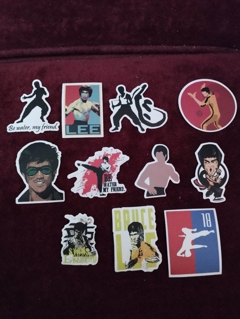 Bruce Lee stickers, Ophalen, Nieuw, Film, Tv of Omroep