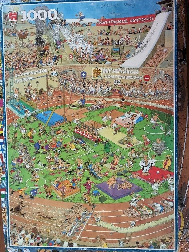 Olympickle Olympickwick 1000 stukjes legpuzzel, Hobby en Vrije tijd, Ophalen of Verzenden, 500 t/m 1500 stukjes, Gebruikt, Legpuzzel