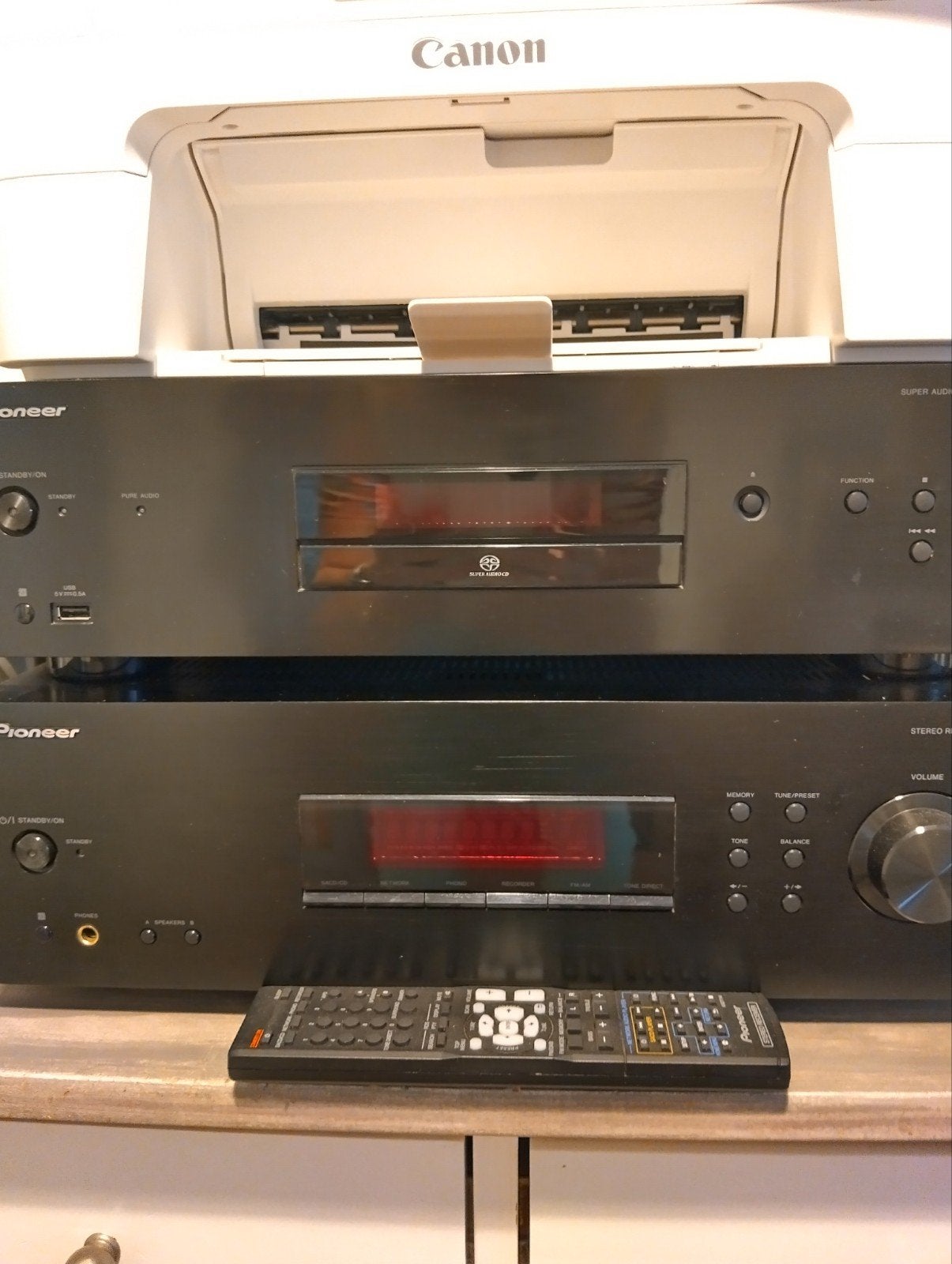 Pioneer Versterker en CD Speler Set, Ophalen, Gebruikt, Pioneer, Met radio