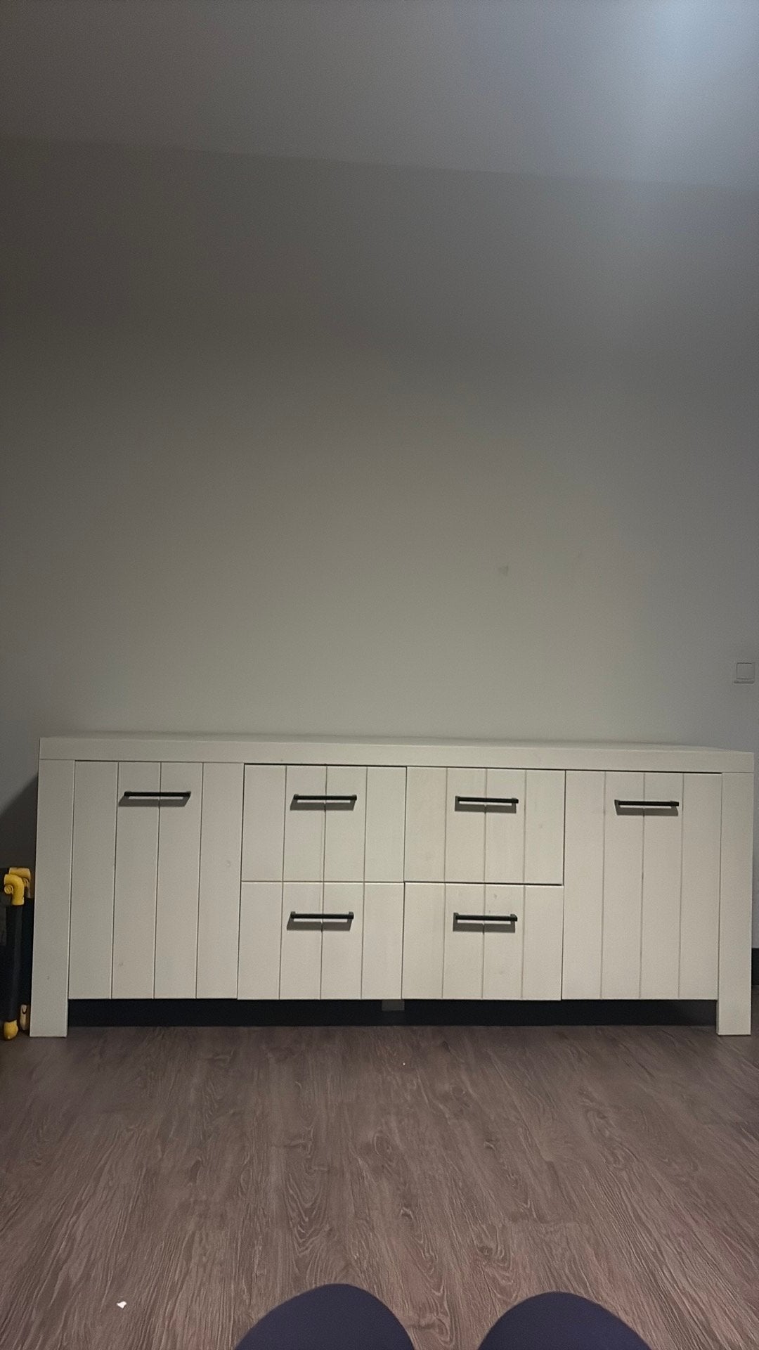 Dressoir woood met lade wit, Ophalen, Gebruikt, Met deur(en), Moder