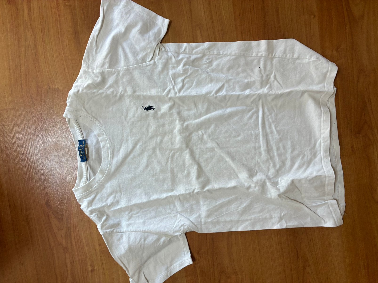 Wit Polo Ralph Lauren T-Shirt – Maat M, Kleding | Heren, Polo's, Ophalen of Verzenden, Gedragen, Maat 48/50 (M), Wit