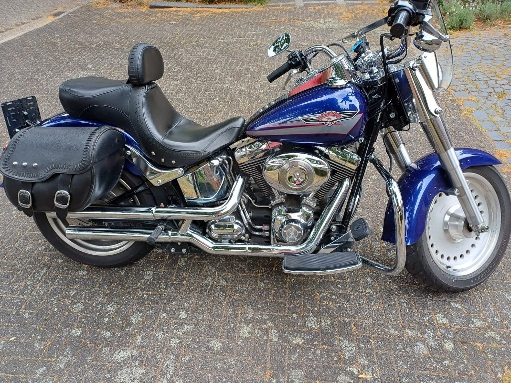 harley davidson softail fatboy kleur deep cobalt pearl, 2 cilinders, Chopper, Gebruikt, Particulier
