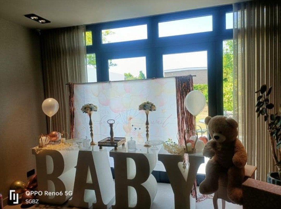 te huur Gender reveal Babyshower jongen meisje baby borrel, Ophalen of Verzenden