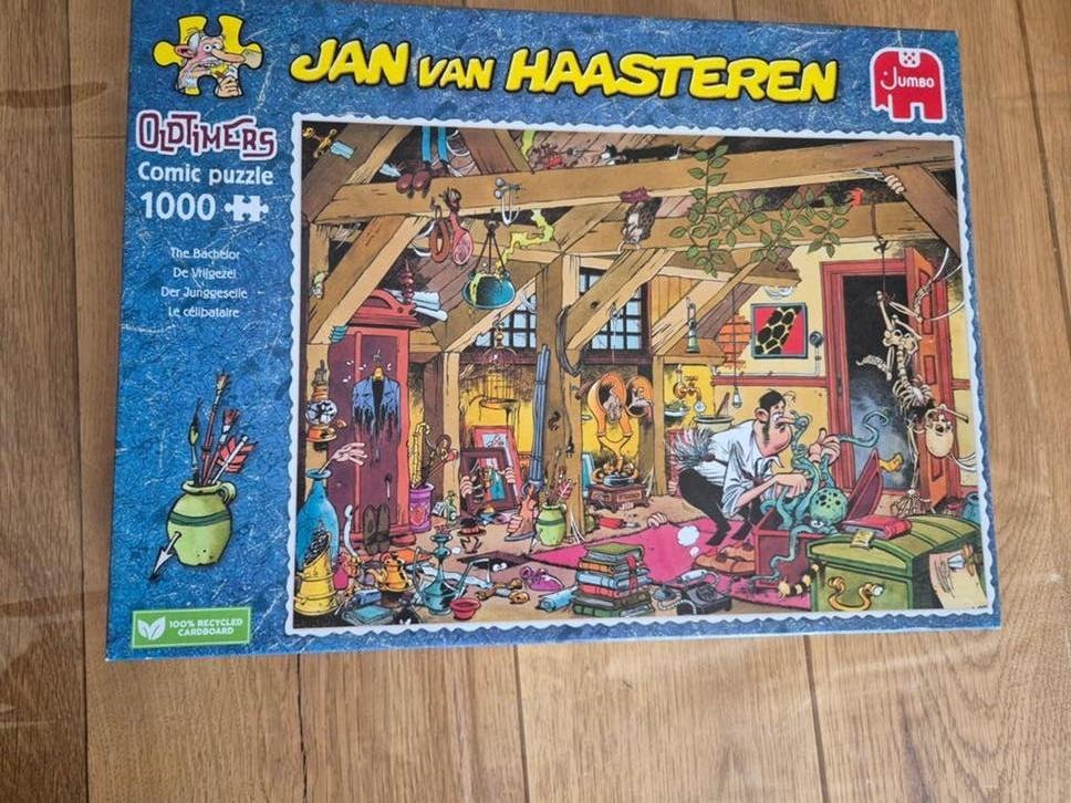 Jan van haasteren 1000 stukjes, de vrijgezel, Ophalen, 500 t/m 1500 stukjes, Zo goed als nieuw