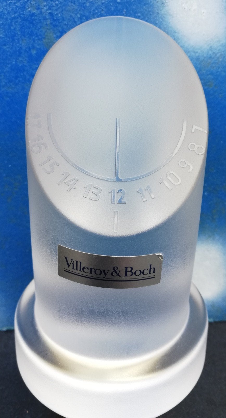 VILLEROY & BOCH. Zonnewijzer. Christalglas. Massief. RARE., Antiek en Kunst, Ophalen