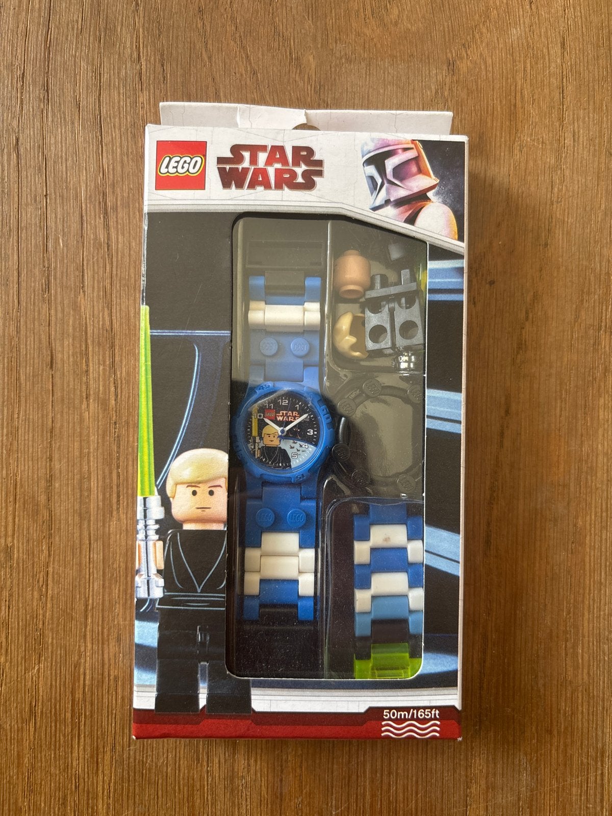 LEGO Star Wars Horloge met Luke Skywalker Minifiguur, Ophalen, Nieuw, Blauw, Jongen of Meisje