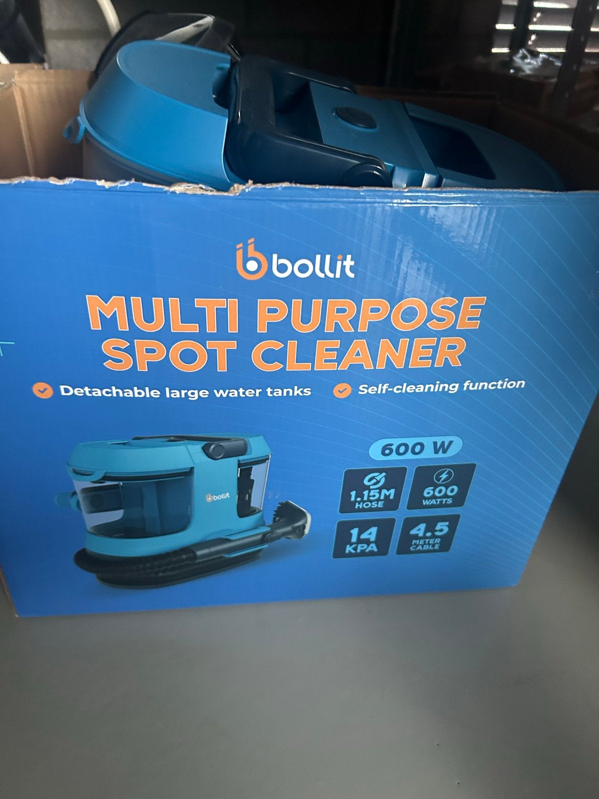 Bollit 4-in-1 600W Mini Tapijtreiniger - Vlekkenreiniger, Overige merken, Zo goed als nieuw, Vloerreiniger, Minder dan 1200 watt
