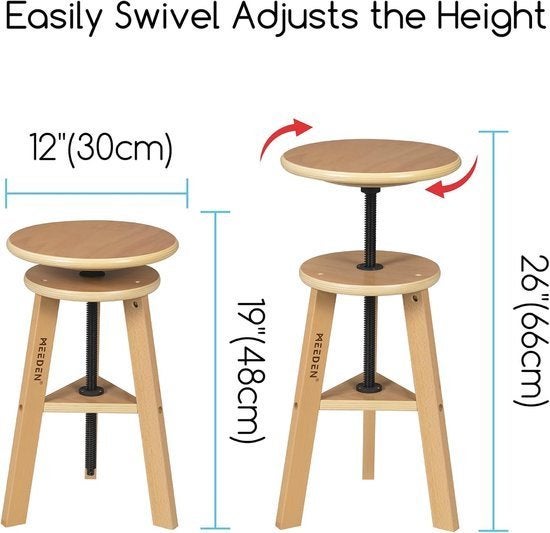 Houten Tekentafel met Kruk – Tekentafel Desk – Tekenbureau, Corvance B.V., Verzenden, Nieuw, Corvancebol@gmail.com