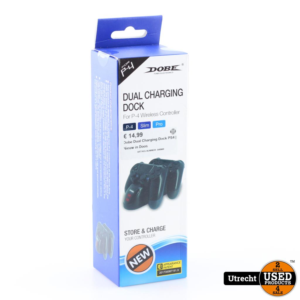 Dobe Dual Charging Dock PS4 | Nieuw in Doos, Spelcomputers en Games, Spelcomputers | Sony PlayStation 1, Flex Ltd., Zo goed als nieuw