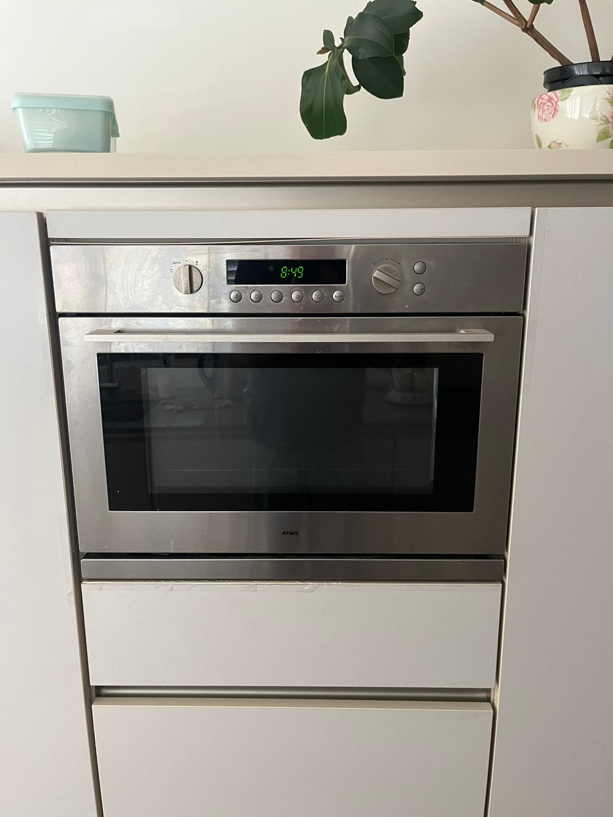Atag magnetron, Ophalen, 45 tot 50 cm, Gebruikt, Combi-oven