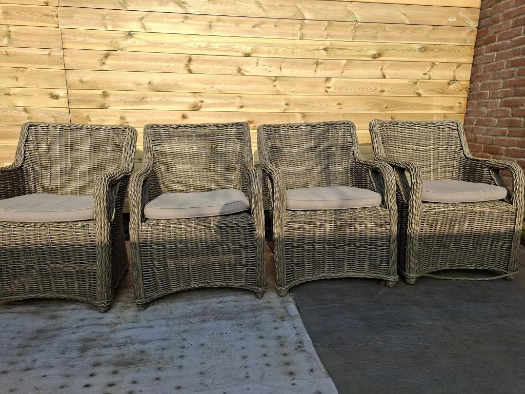 Tuinstoelen, Tuin en Terras, Ophalen, Gebruikt, Wicker