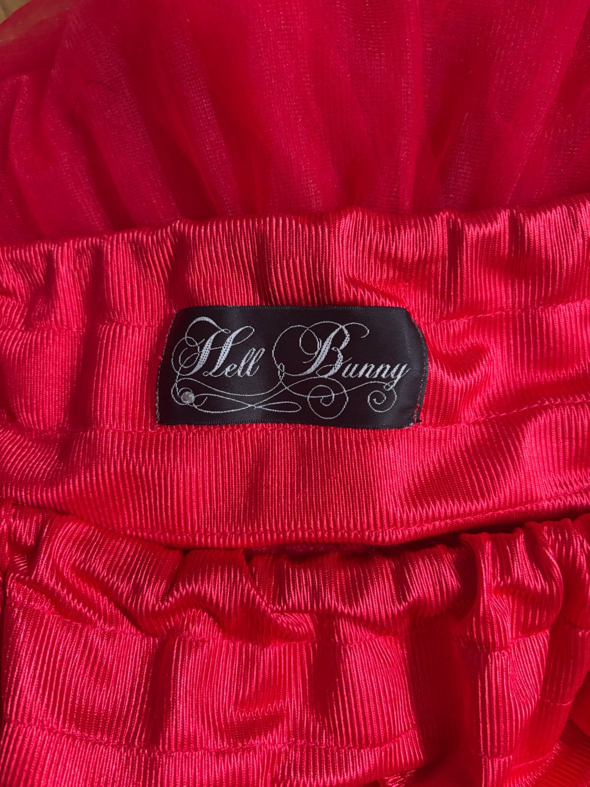 Rode petticoat van hell bunny, Kleding | Dames, Rokken, Maat 38/40 (M), Ophalen of Verzenden, Zo goed als nieuw, Rood