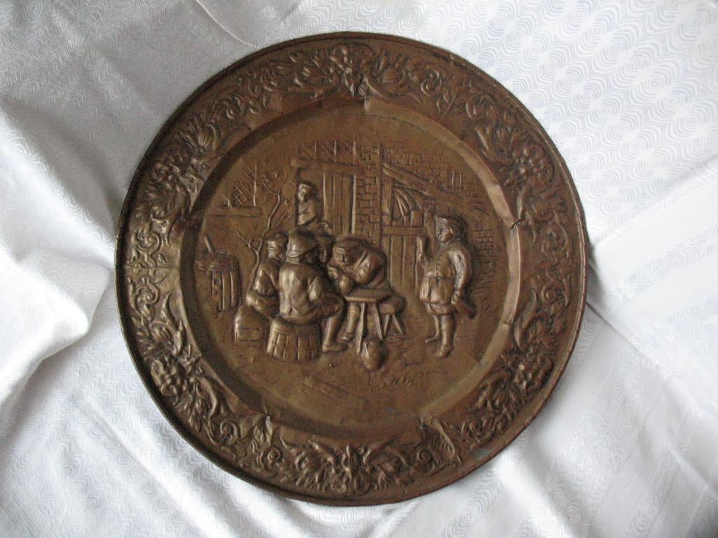 De Herberg koper bord, Antiek en Kunst, Ophalen of Verzenden
