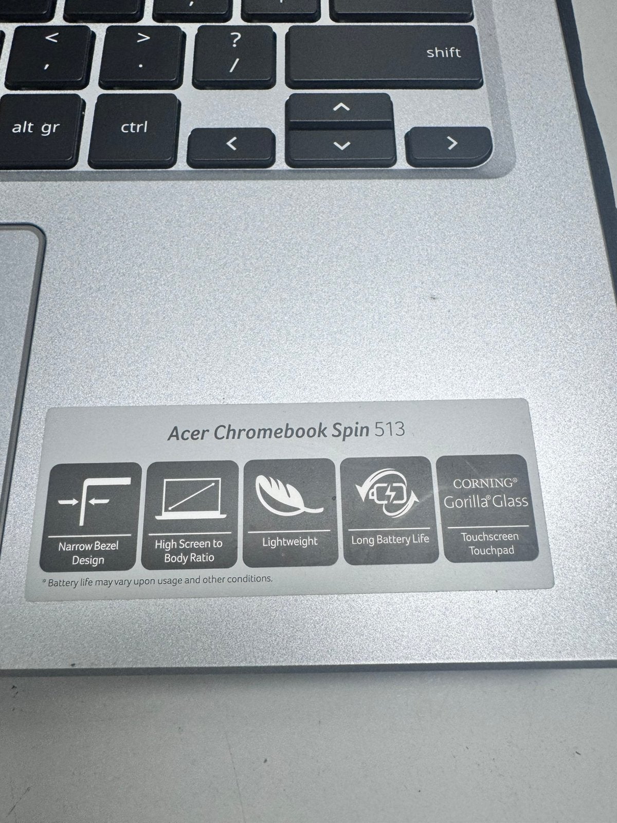 321206 Acer Chromebook Spin 513 - Zo goed als nieuw, 4 GB of minder, 13 inch, Touchscreen, Ophalen of Verzenden