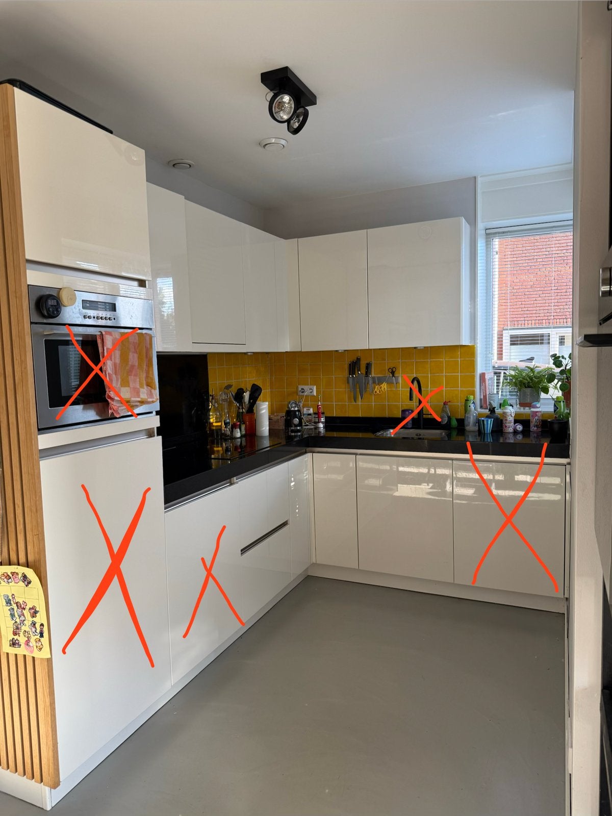 Keuken te koop - Aanbetaling vereist, Huis en Inrichting, Ophalen, Gebruikt, Wit, Hoekkeuken