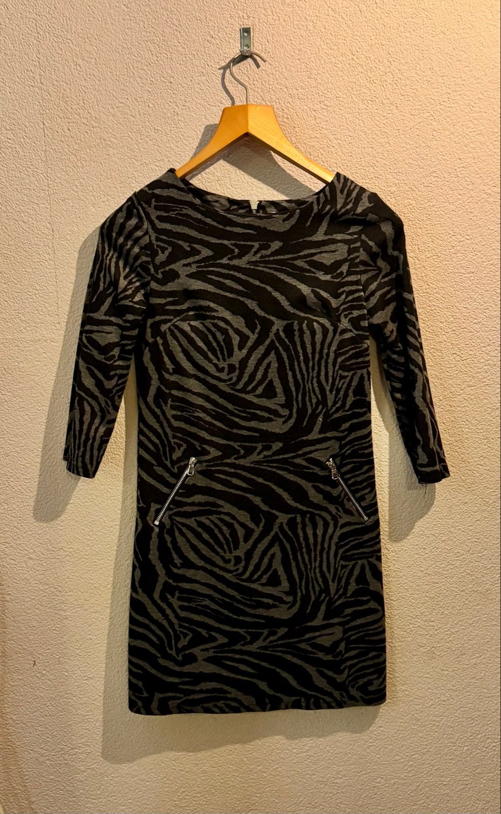 Marilyn & John Paris jurk met zebraprint, Zwart, Ophalen of Verzenden, Zo goed als nieuw, Maat 36 (S)