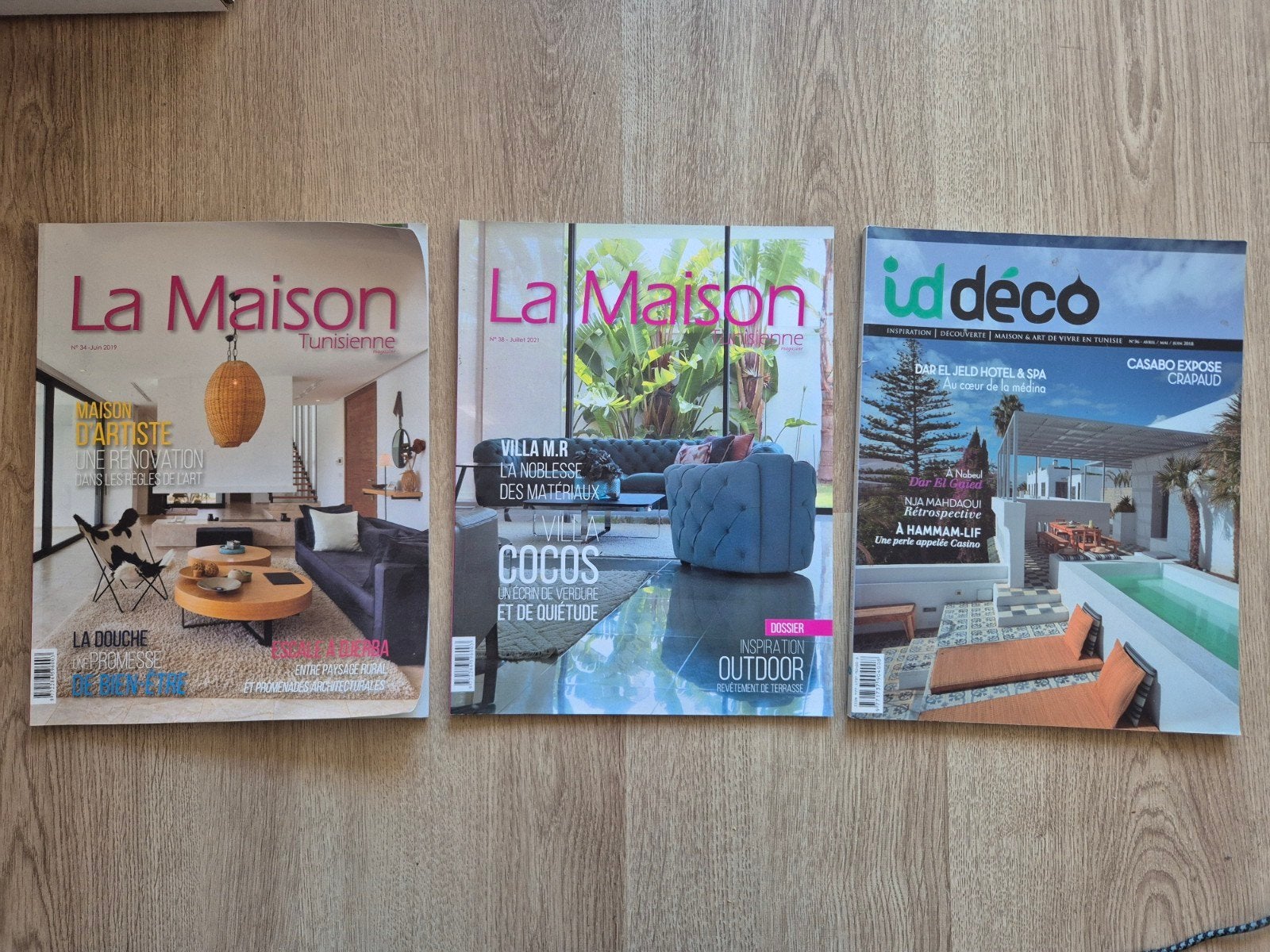 3x Prachtige Interieur Tijdschriften (La Maison Tunisienne &, Boeken, Ophalen of Verzenden, Zo goed als nieuw