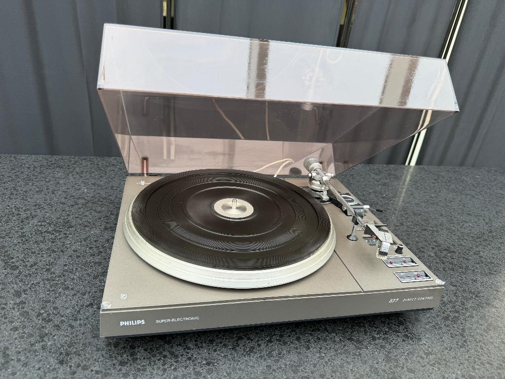Philips 887 platenspeler Gereviseerd, Philips, Automatisch, Refurbished, Ophalen of Verzenden