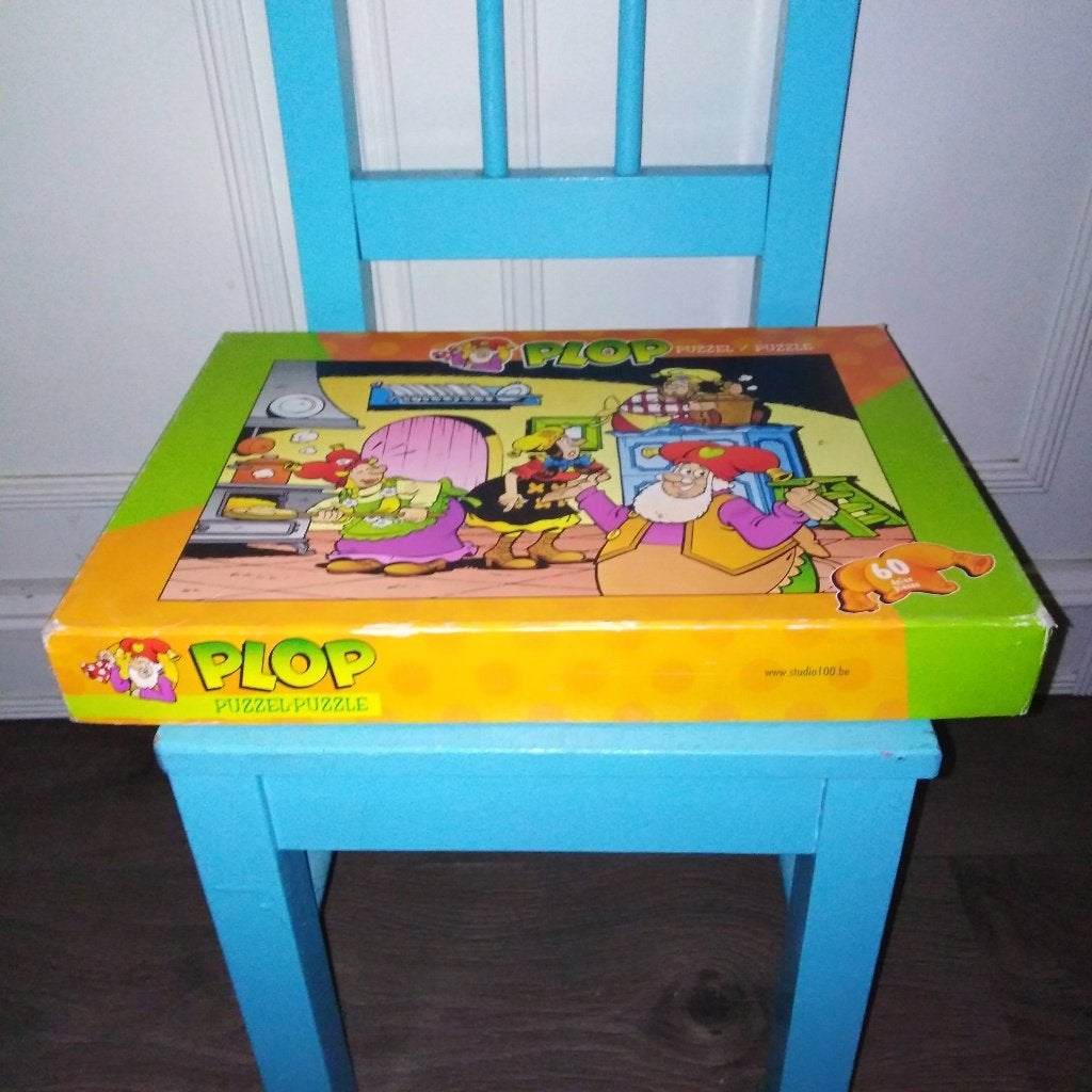 Kabouter Plop puzzel 60 stukjes, Kinderen en Baby's, Ophalen, Meer dan 50 stukjes, Gebruikt, 4 tot 6 jaar