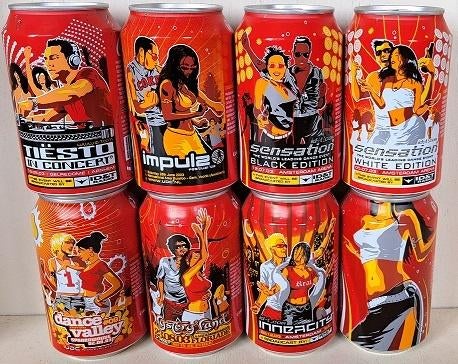 Coca-Cola Blikkenset uit Nederland Dance 2003 8 st., Ophalen of Verzenden, Gebruikt, Verpakking