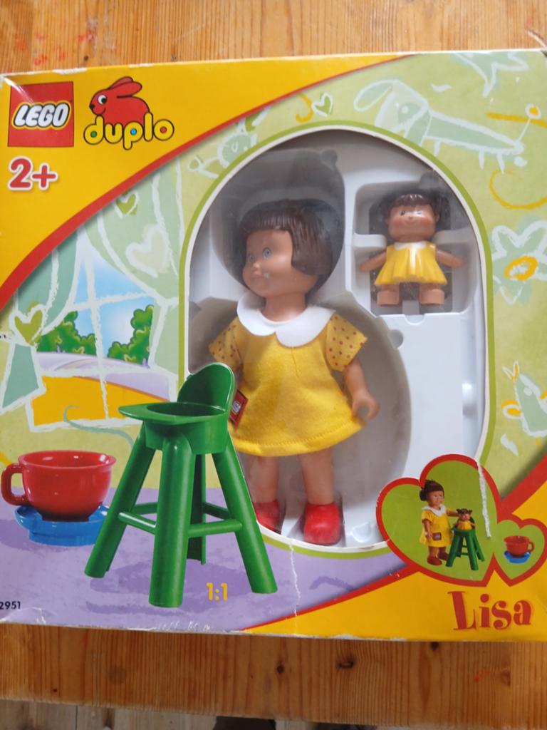Lego Duplo Lisa pop met baby en kinderstoel (set 2951), Kinderen en Baby's, Speelgoed | Duplo en Lego, Nieuw, Ophalen of Verzenden