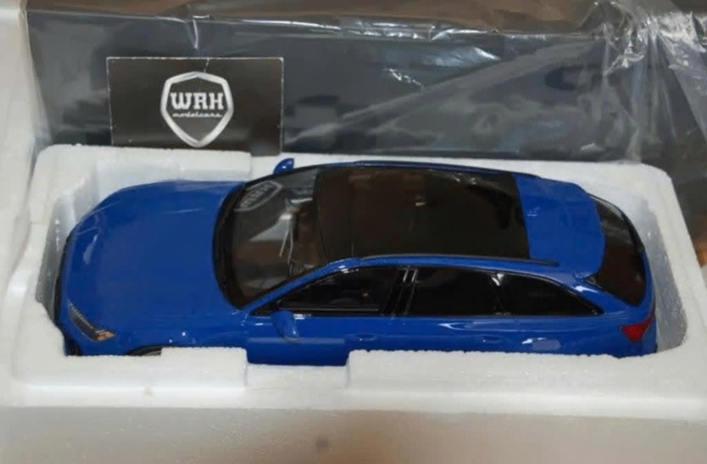1:18 AUDI RS6 AVANT C8 nogaro blue GT854 GT spirit WRH, Verzenden, Zo goed als nieuw, Auto, Overige merken