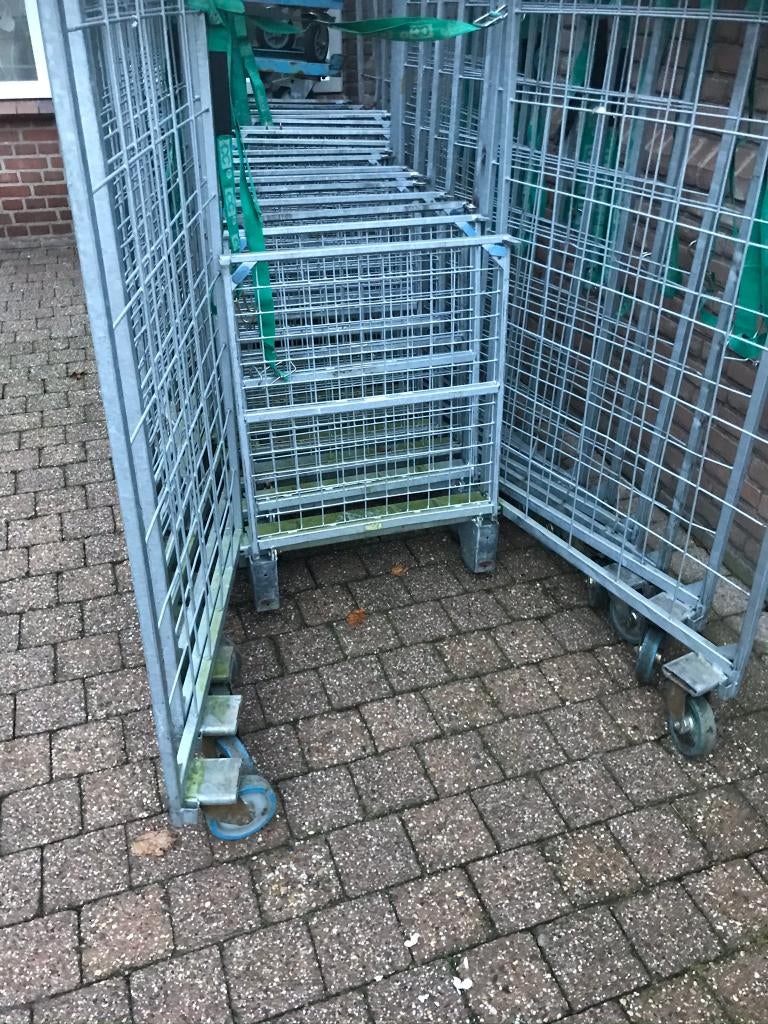 rolcontainers, Doe-het-zelf en Verbouw, Transportwagens, 100 liter of meer, Ophalen, Gebruikt, Transportkar