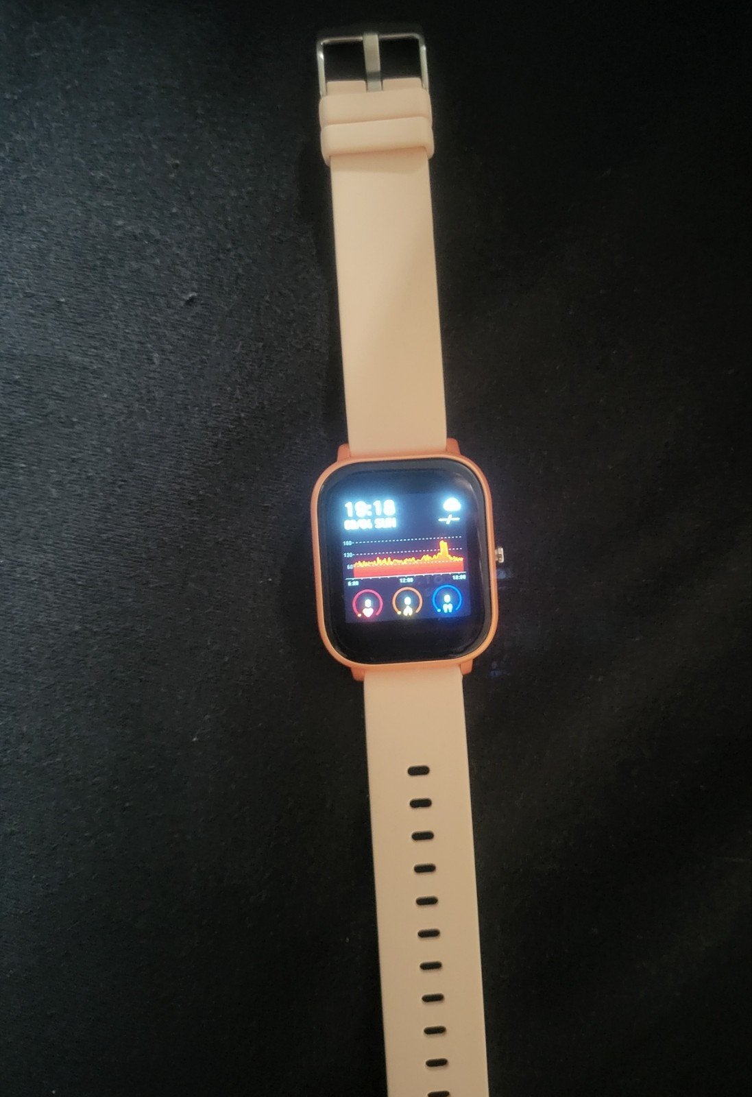 Smartwatch, Ophalen of Verzenden, Nieuw, Zwart, Android