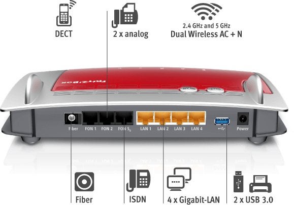 Fritzbox 5490 Router, Ophalen of Verzenden, Zo goed als nieuw, Router, Fritz!Box