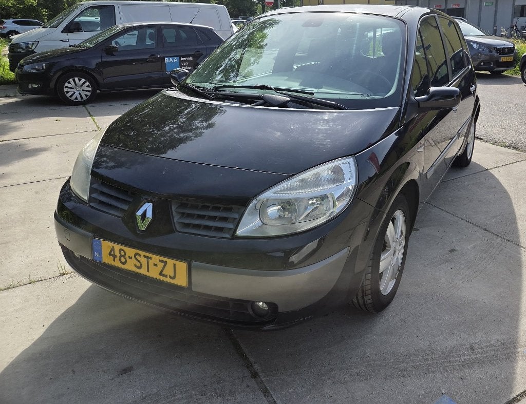 Renault Scénic 1.6 16V 82KW AUT E4 2006 Zwart, Auto's, 1345 kg, Stof, 4 cilinders, Zwart