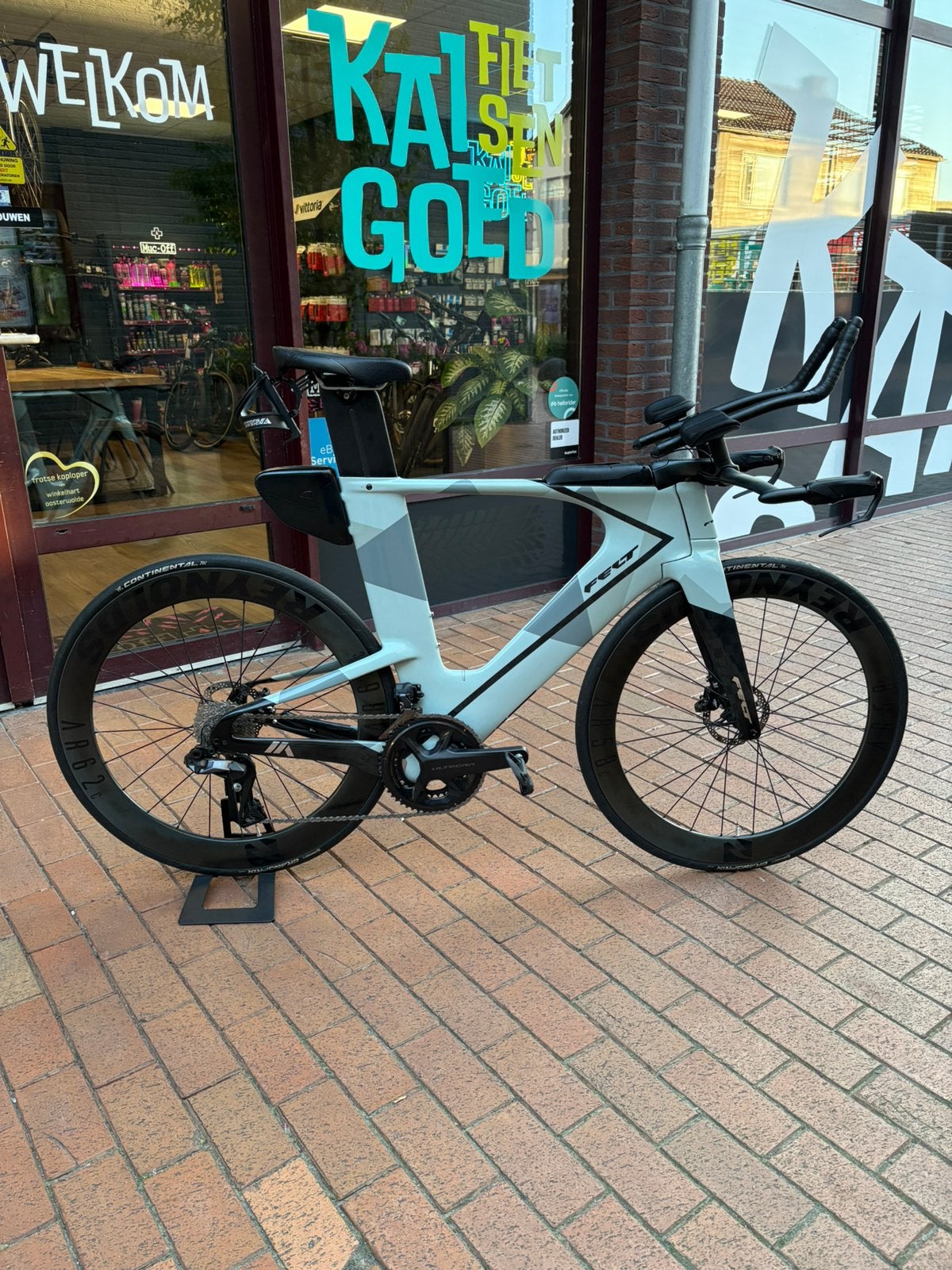 Felt IA Advanced Ultegra Di2 56CM / TT Bike / Triatlon fiets, Carbon, Zo goed als nieuw, Meer dan 20 versnellingen, 53 tot 57 cm