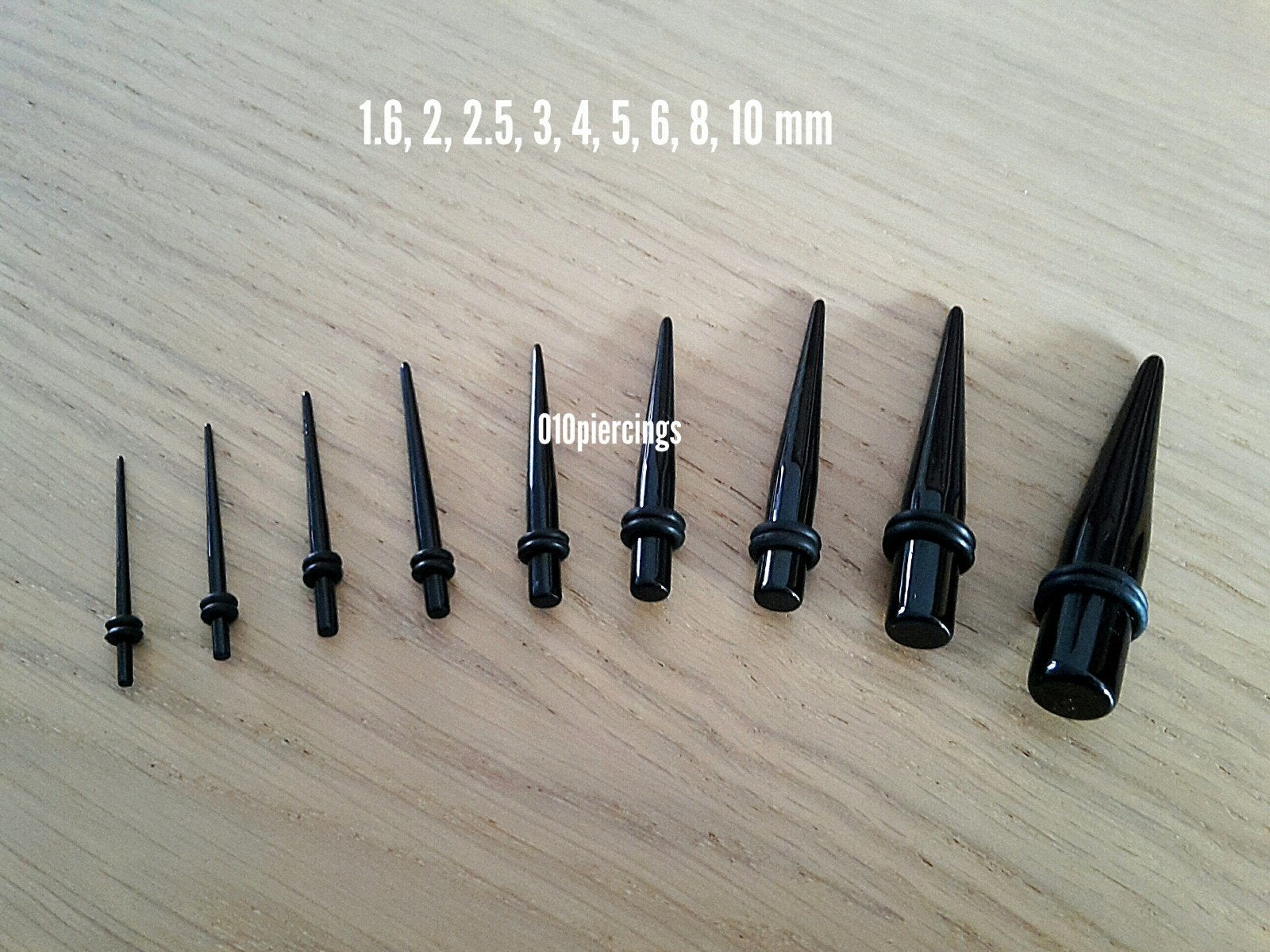 Nieuwe expanders, rekstaafjes, tapers. Acryl. Zwart., Sieraden, Tassen en Uiterlijk, Piercings, Ophalen of Verzenden, Zo goed als nieuw
