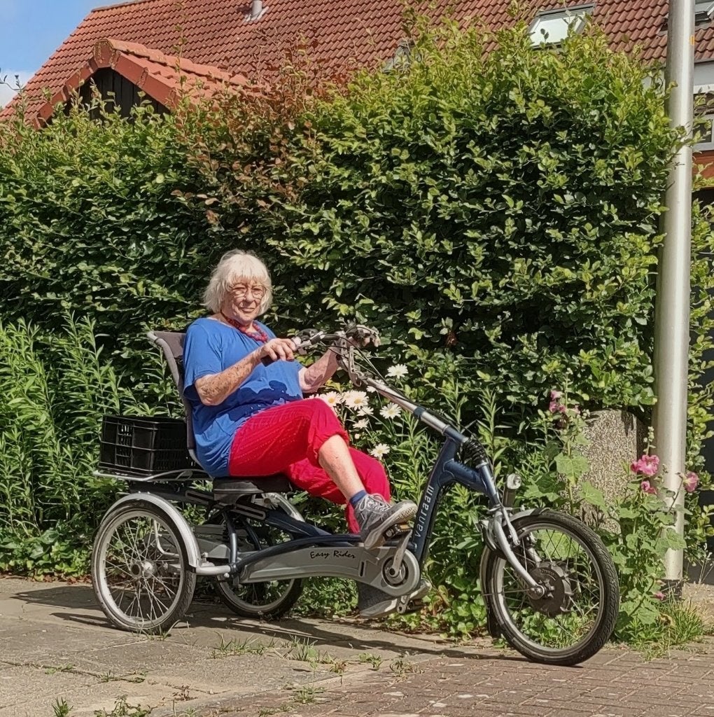 Van Raam Easy Rider met EXTRA GROTE ACCU, Ophalen, Zo goed als nieuw, Schijfrem, Van Raam