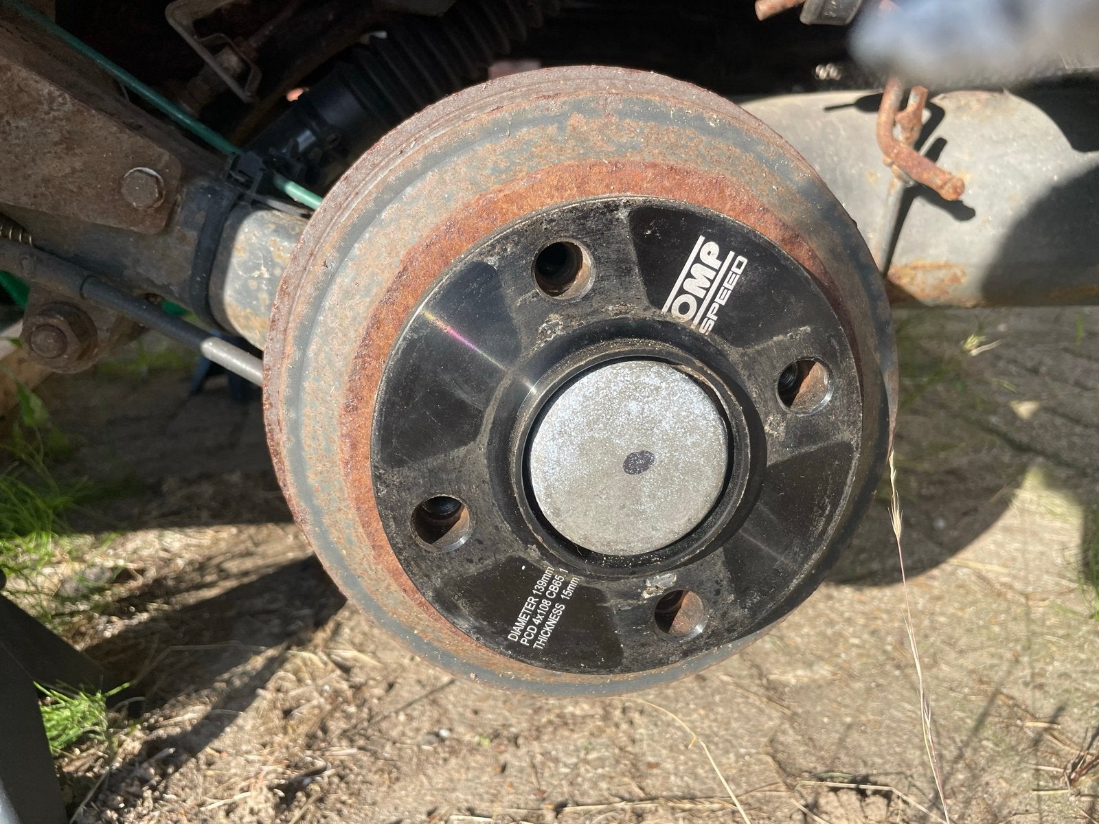 Omp speed wheel spacers Peugeot 106 inc bouten - Goede staat, Auto-onderdelen, Ophalen of Verzenden, Gebruikt, Peugeot