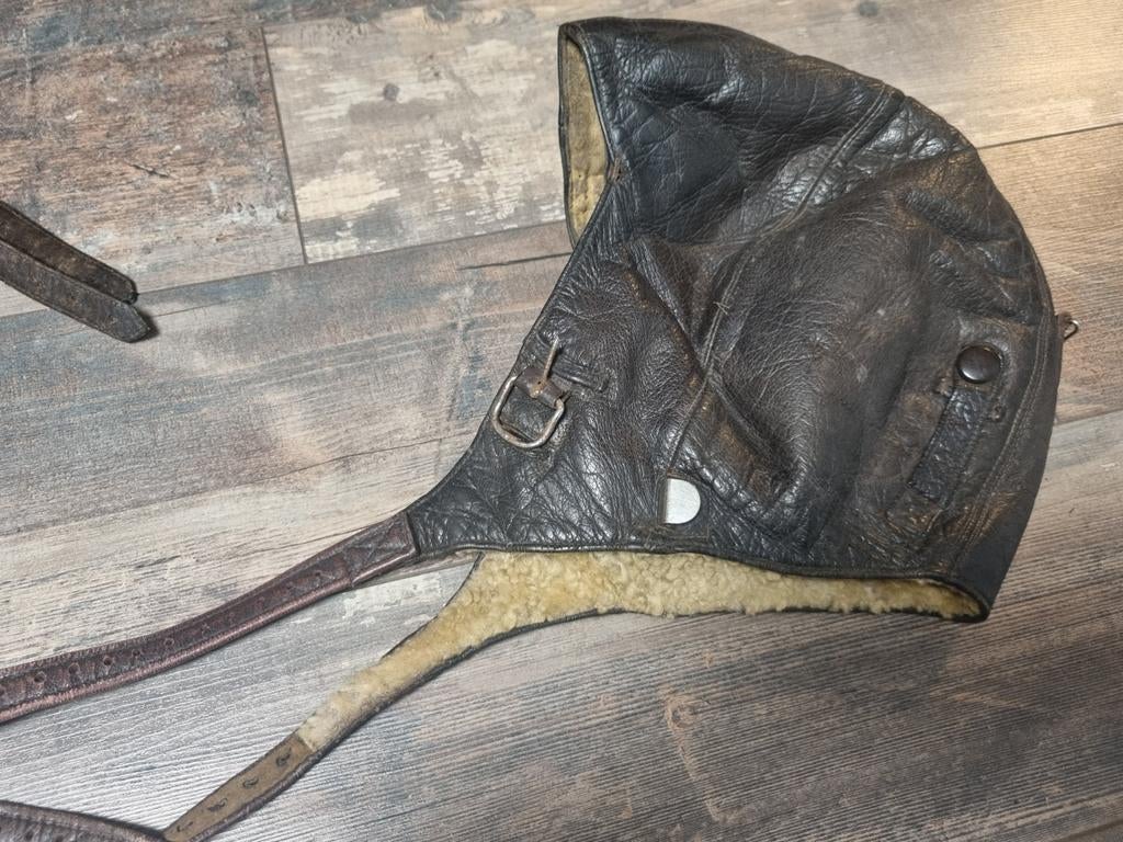 Duits WOII luftwaffe Fliegerhaube winter flieger piloot (5), Ophalen of Verzenden, Luchtmacht, Duitsland