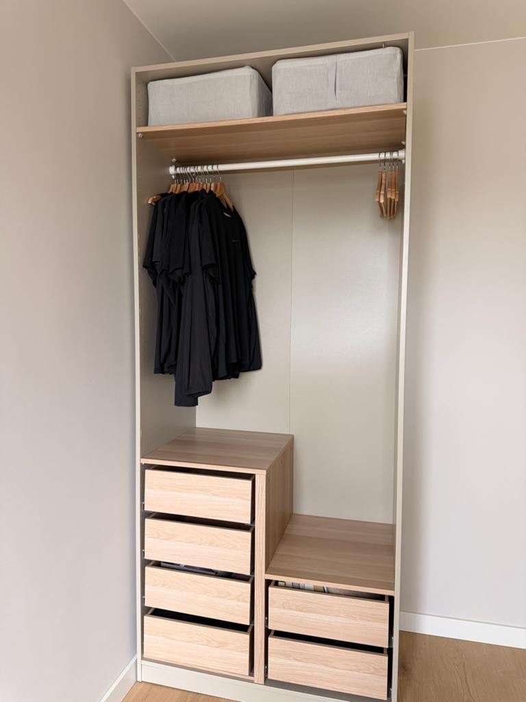 Ikea beige Pax kast, Ophalen, 100 tot 150 cm, 200 cm of meer, Zo goed als nieuw