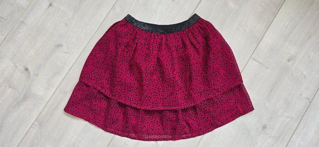 Leuke rok. Rood met zwarte stipjes merk Jubel maat 128, Ophalen, Meisje, Zo goed als nieuw, Jubel
