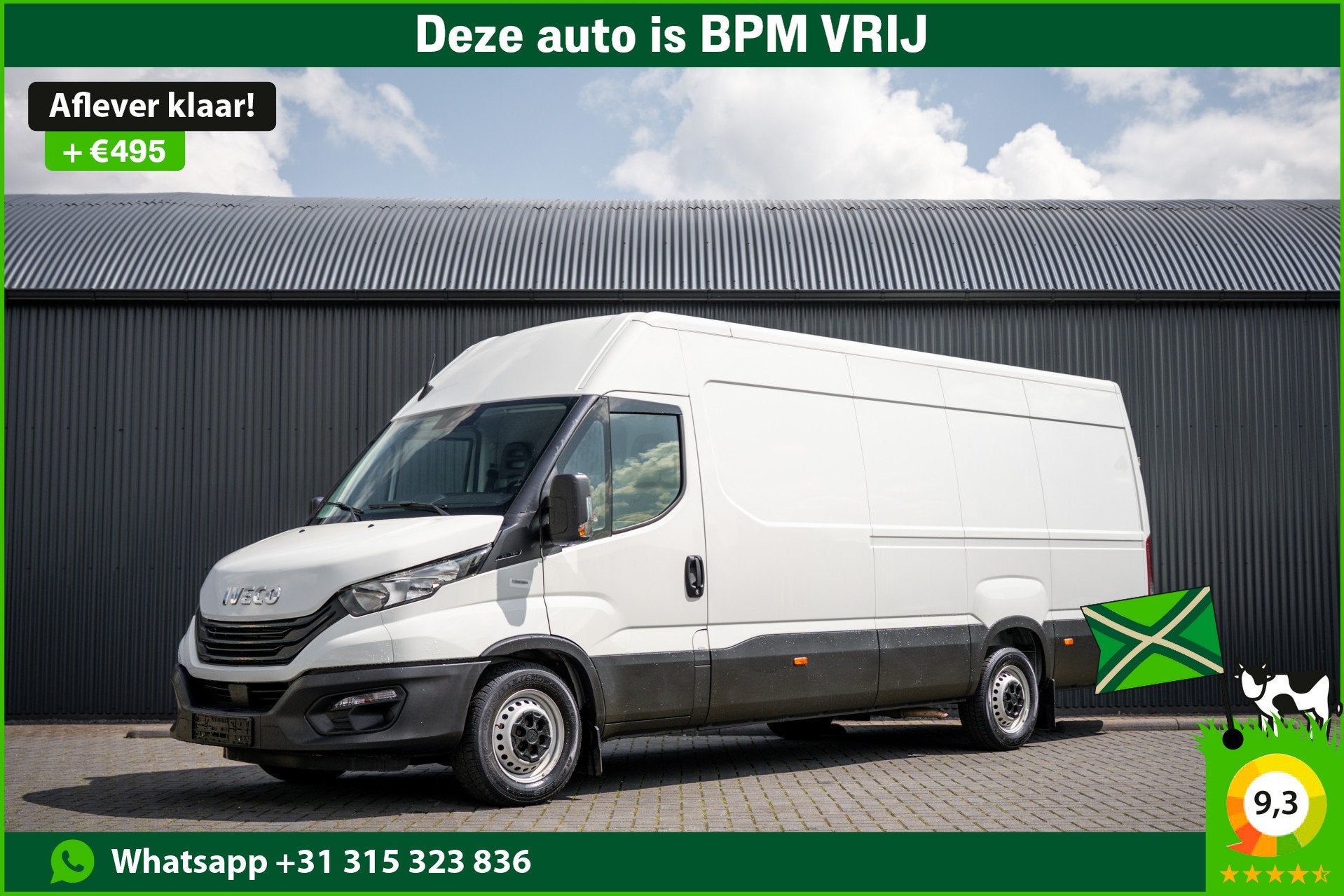 Iveco Daily 35S16 | L4H2 | 157 PK | 3-Zits | Airco | Parkeer, Auto's, Gebruikt, Iveco, Wit, 11 km/l