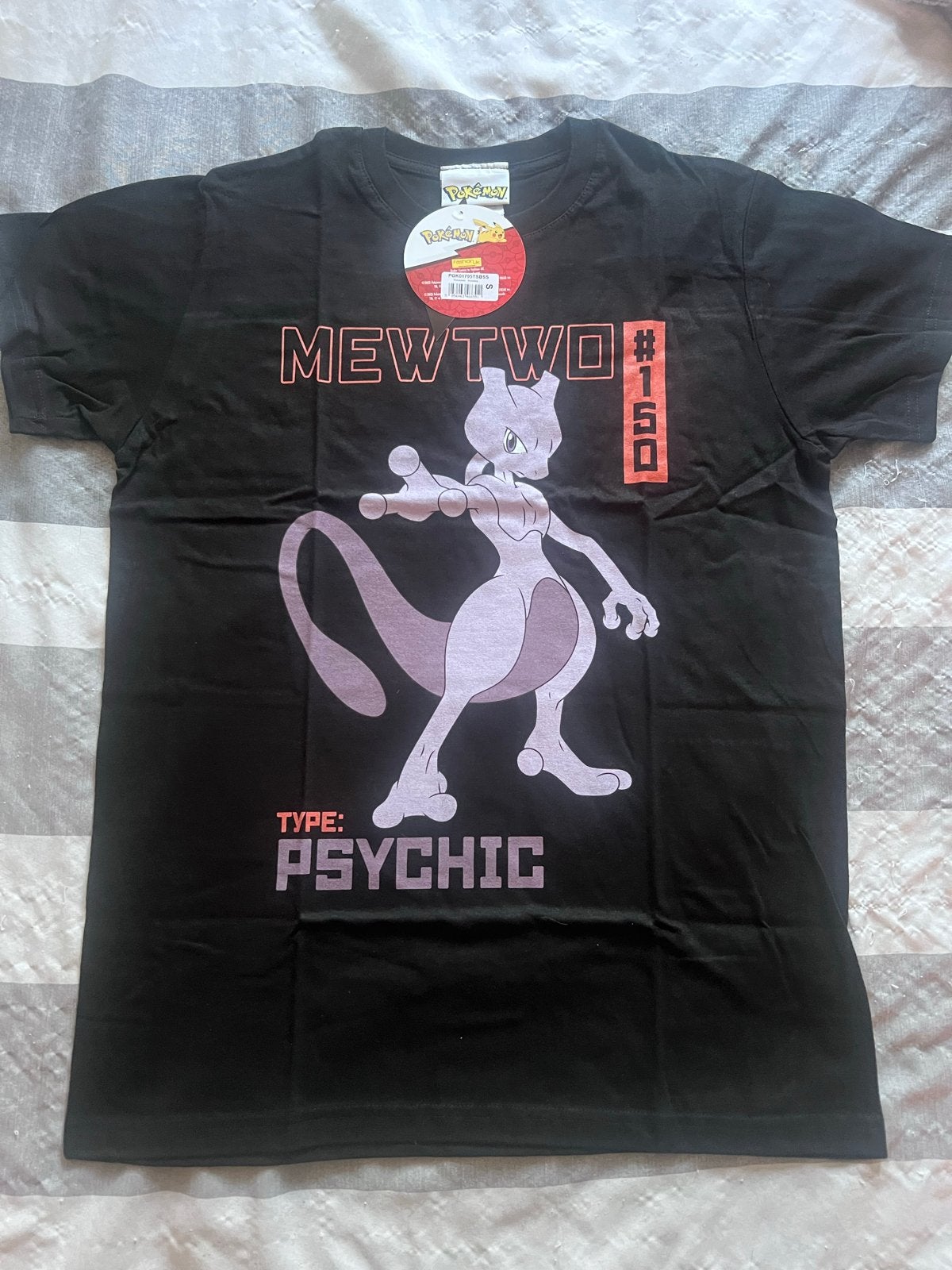 Pokémon Mewtwo T-shirt - Maat S, Ophalen of Verzenden, Nieuw, Maat 46 (S) of kleiner, Zwart