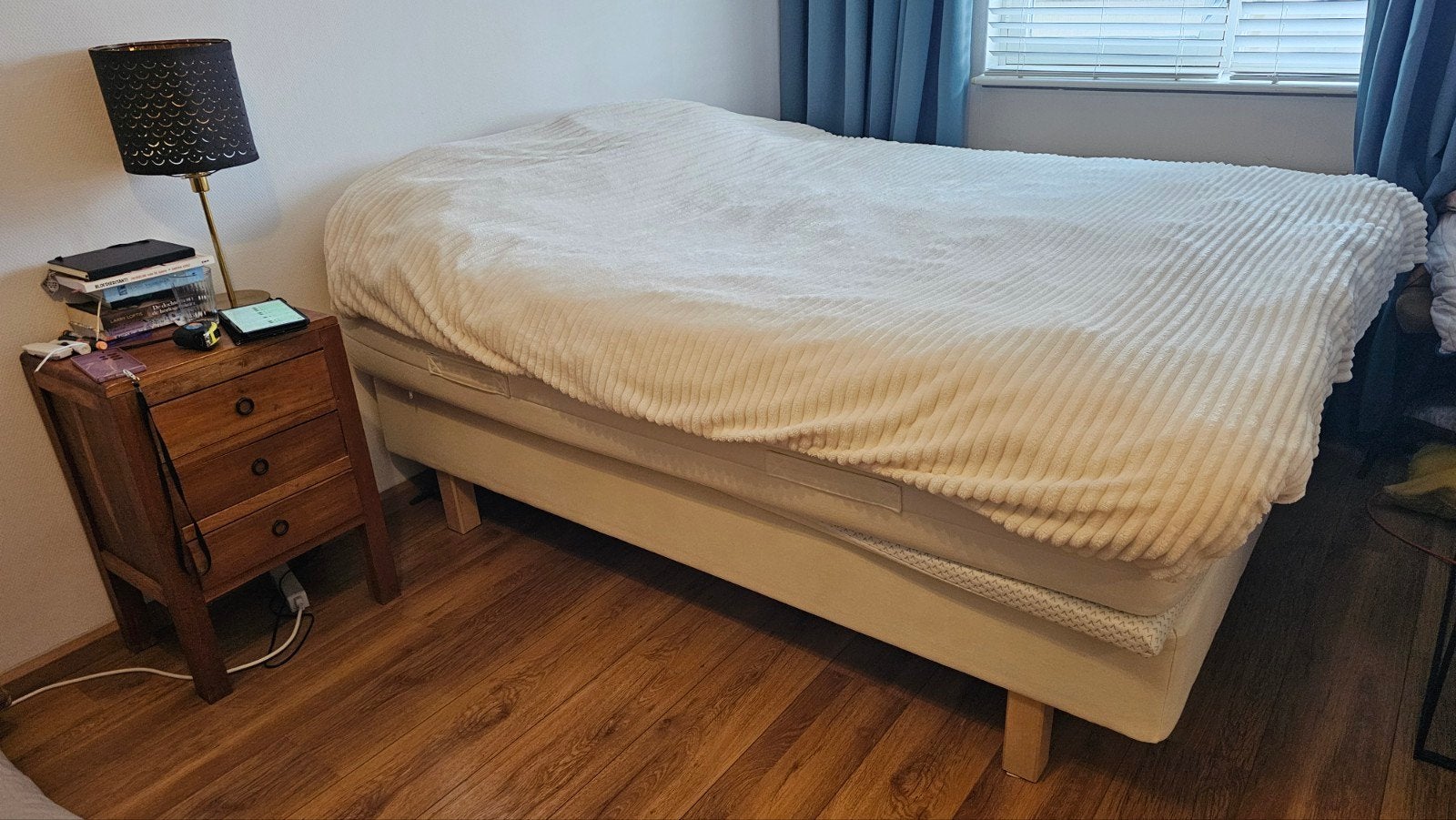prachtig Ikea sultan bed boxspring 180/200 cm bijna gratis!, Ophalen, Gebruikt, Tweepersoons
