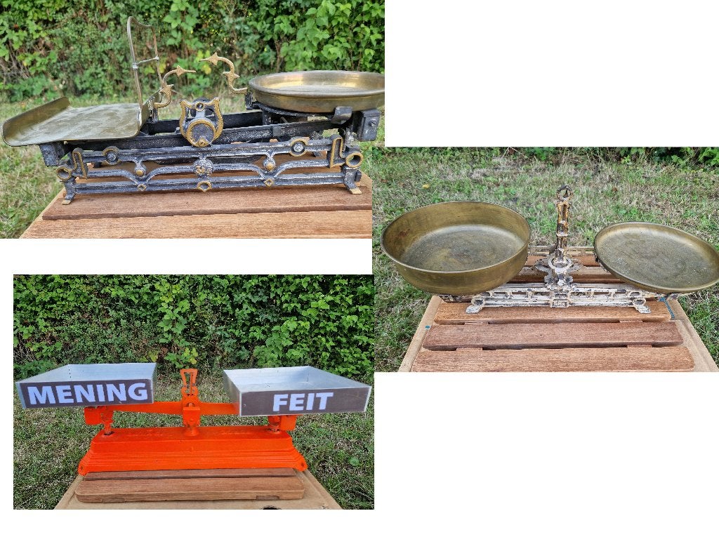 3 stuks VINTAGE verschillende weegschaal, in prima staat, Witgoed en Apparatuur, 1 tot 500 gram, Ophalen of Verzenden, Personenweegschaal